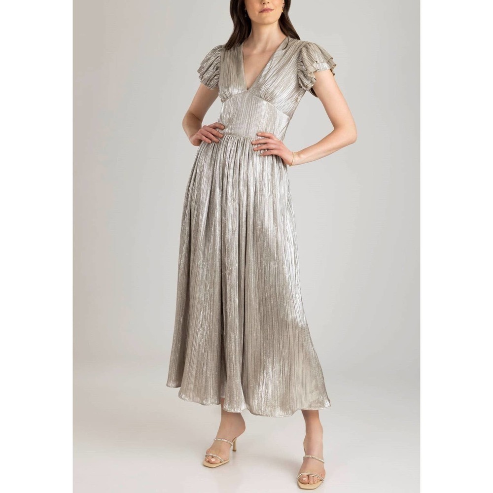 Shoshanna Midnight Hera Formal V-Neck Gown Size 4 New